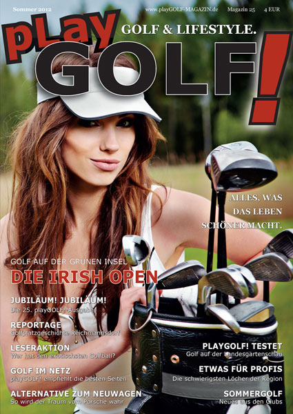 Magazin playGOLF! GOLF und LIFESTYLE. Das Cover. Magazin playGOLF! GOLF und LIFESTYLE. Das Cover.